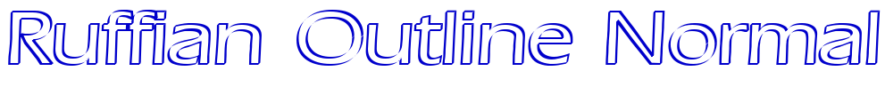 Ruffian Outline Normal font